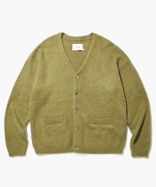 SOLID MOHAIR CARDIGAN_OLIVE