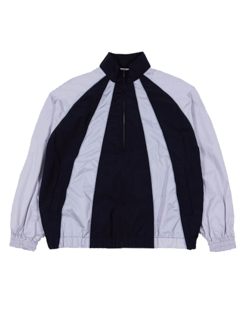 REFLECTIVE LINE RAGLAN WINDBREAKER (BLACK)