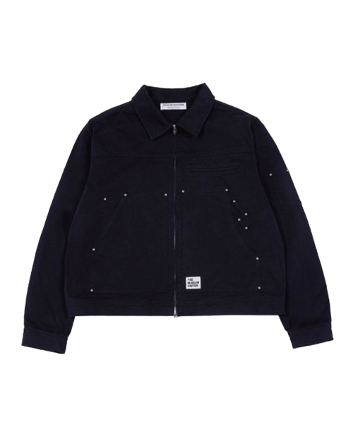 STUD BACK LOGO CARPENTER JACKET (BLACK)