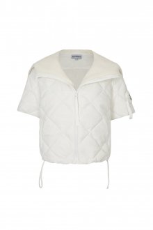 LADYBIRD DUCK DOWN SHORT SLEEVE JACKET_Ivory