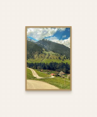 사바이사바이(사바이사바이) 유럽시리즈 아트 포스터 [A4/자연] 스위스 길