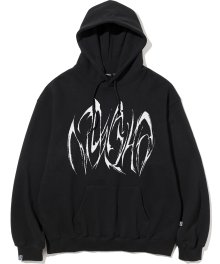 Boomerang Logo Pullover Hood - Black