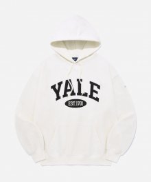 (24SS) 2 TONE ARCH HOODIE IVORY