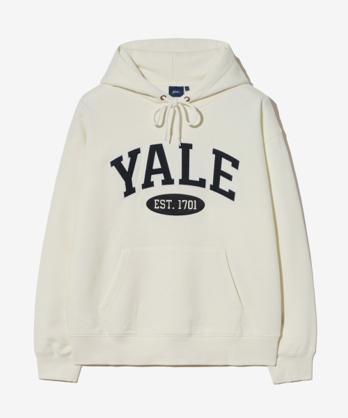 2 TONE ARCH HOODIE IVORY