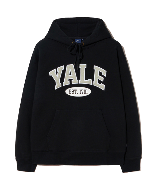 2 TONE ARCH HOODIE BLACK