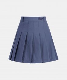 Heart Pleats Skirt Violet