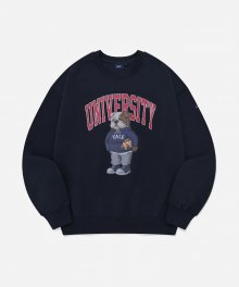 (24SS) UNIVERSITY DAN SWEATSHIRT NAVY