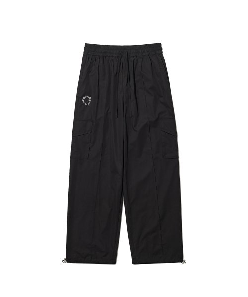 오아이오아이 컬렉션() 서클 로고 코튼 카고 팬츠_블랙 상품 이미지