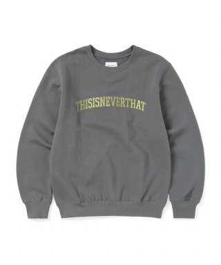 디스이즈네버댓(THISISNEVERTHAT) Arch-Logo Crewneck Dark Grey 상품 이미지