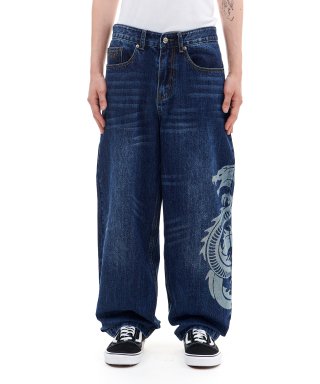 아카이브 볼드(ARCHIVE BOLD) DRAGON DENIM PANTS (DEEP BLUE) 상품 이미지