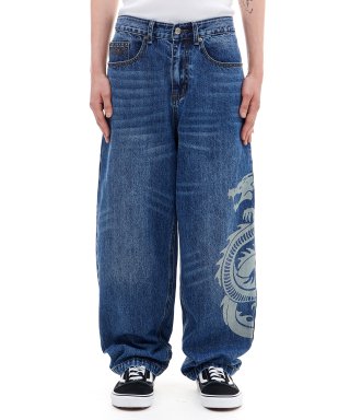 아카이브 볼드(ARCHIVE BOLD) DRAGON DENIM PANTS (BLUE) 상품 이미지