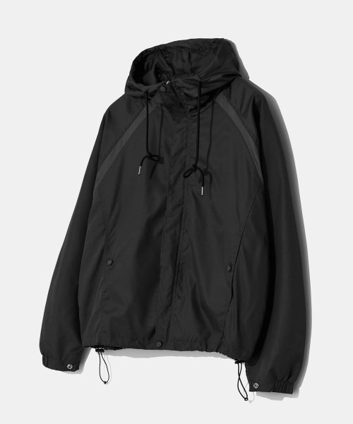 Black windbreaker hotsell without hood