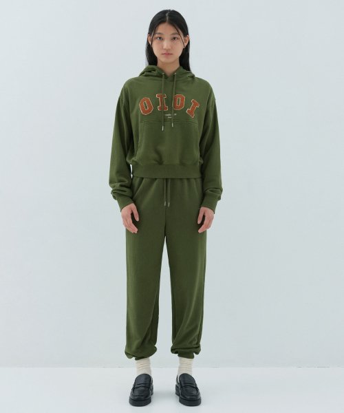 오아이오아이 컬렉션() 시그니처 스웻팬츠_카키 상품 이미지