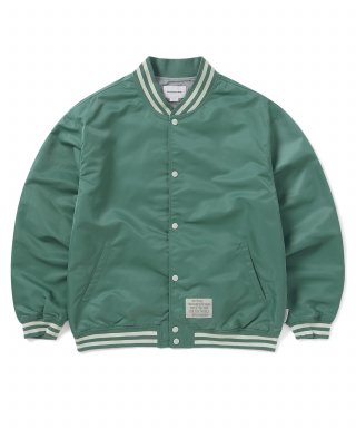 디스이즈네버댓(THISISNEVERTHAT) Satin Varsity Jacket Green 상품 이미지