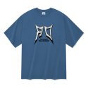 라디네오(RADINEO) 20수 샤프크롬 로고 반팔 티셔츠 블루