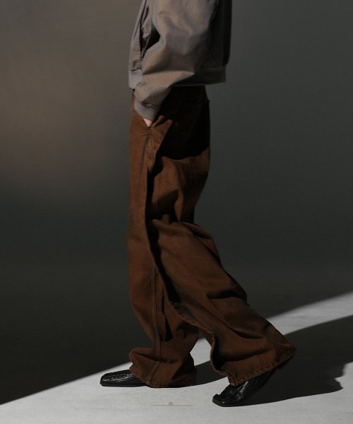【GRAILZ】STREAMLINE DENIM PANTS Brown 그레일즈(GRAILZ) STREAMLINE DENIM PANTS [BROWN] - 사이즈