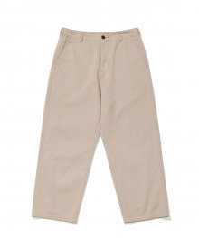 WIDE FIT CHINO PANTS BEIGE