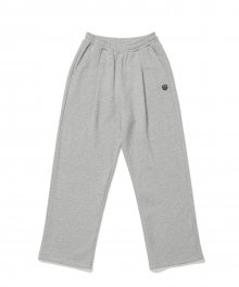 WIDE ONE TUCK SWEAT PANTS GRAY