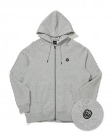 SMILE WAPPEN HOOD ZIP-UP GRAY