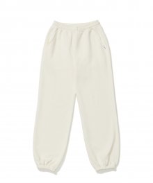 (W) M LOGO SWEAT PANTS IVORY