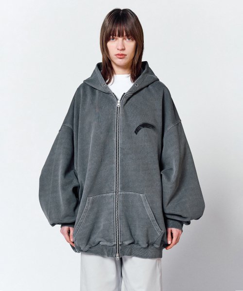 IEY over motion lojo hoodie ジップアップパーカー IEY over motion lojo hoodie ジップアップパーカー