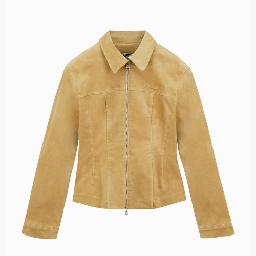 W-VELVET JACKET [BEIGE]