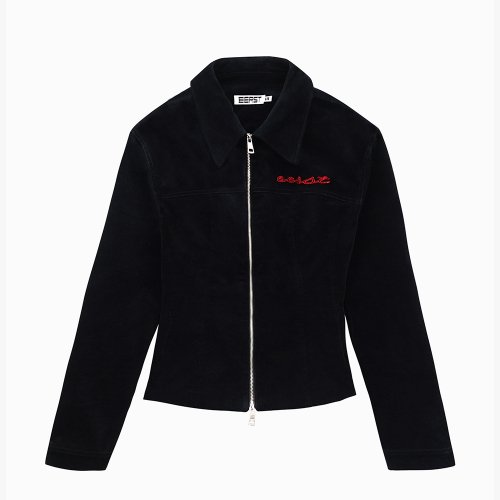 W-VELVET JACKET [BLACK]
