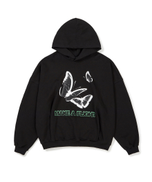 BUTTERFLY OVER HOODIE Black