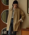 Stitch raglan trench coat_Dark beige