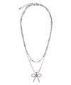 CH RIBBON NECKLACE(SILVER)