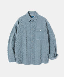 Bumpy Corduroy Two Pockets Shirt S115 - Glacier Lake