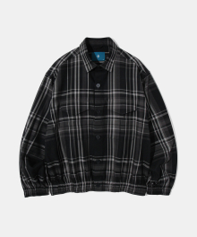 Camp Check Double Pocket Shirt Jacket S130 - Black