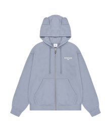 MOSAIC ODOLLY HOODIE ZIP UP - BLUE GREY