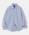 다이아몬드 레이라(DIAMOND LAYLA) Unrelenting Cut Pocket Semi Oversized Fit Shirt S131 - Sky Blue