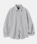 다이아몬드 레이라(DIAMOND LAYLA) Unrelenting Cut Pocket Semi Oversized Fit Shirt S131 - Light Gray