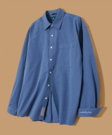 [23FW] Unrelenting Cut Pocket Semi Oversized Fit Shirt S131 -  Heritage Blue