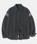 다이아몬드 레이라(DIAMOND LAYLA) Shouldering Twill Big Oversized Fit Shirt S132 - Black Denim