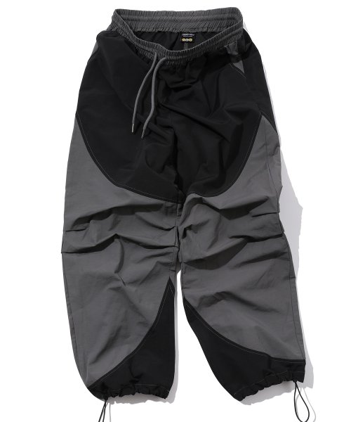 Нейлоновые брюки round cut dart Black