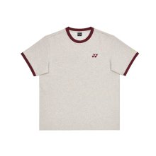 235TS021U 오트밀 멜란지 공용 테니스 볼 디자인 반팔 티셔츠