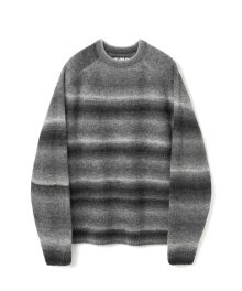 gradation pullover knit grey