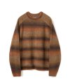 gradation pullover knit orange brown