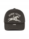 Horse Club Cap UNISEX Charcoal