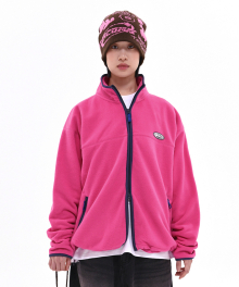 TIM FLEECE ZIP UP JACKET PINK