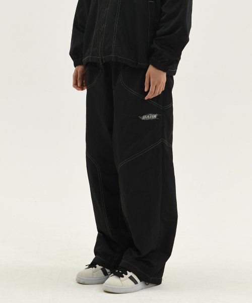 MUSINSA LARRY CLARK DAMN STITCH TRACK PANTS BLACK