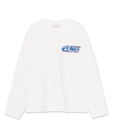 SYMBOL LOGO EMBROIDERY LS TEE WHITE (AM2DFUT551A)