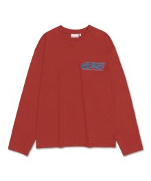 SYMBOL LOGO EMBROIDERY LS TEE RED (AM2DFUT551A)