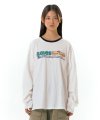 CHECK MESSAGE LS TEE WHITE