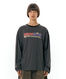 CHECK MESSAGE LS TEE CHARCOAL