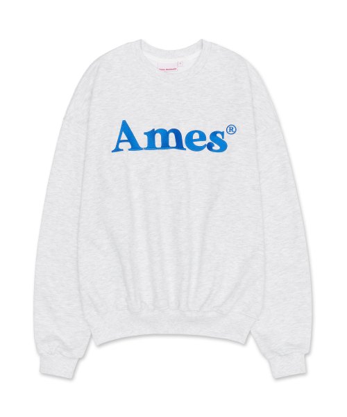 ★AMES-WORLDWIDE★LOGO TYPO GRAPHIC SWEATSHIRT GREY★正規品 MUSINSA | AMES-WORLDWIDE BASIC LOGO SWEATSHIRT LIGHT GRAY