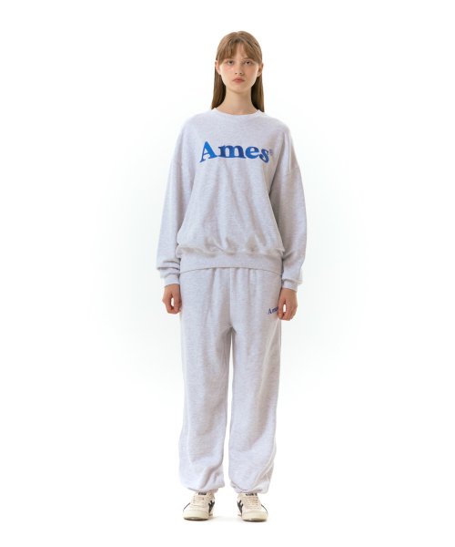 BASIC LOGO SWEATPANTS LIGHT GREY (AM2DFUPA03A)